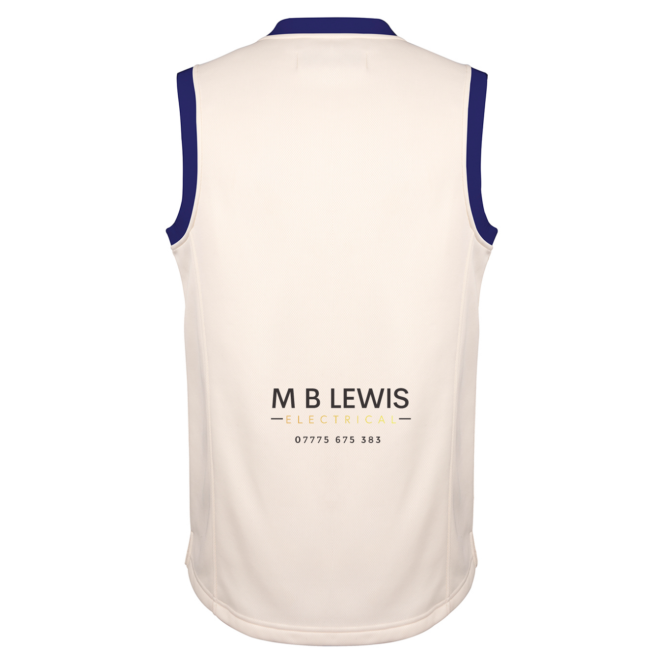 gray-nicolls-presteigne-cc-senior-gilet-match-pro-performance-avorio-blu-navy image 2