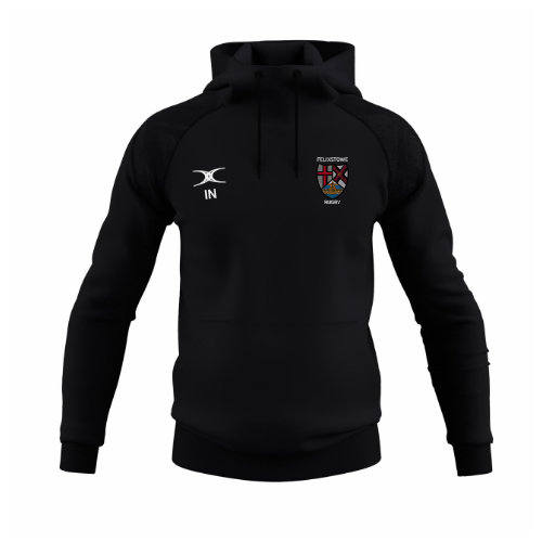 gilbert-rugby-felixstowe-rfc-gts-hoodie-felpa-cappuccio-nero-junior image 1