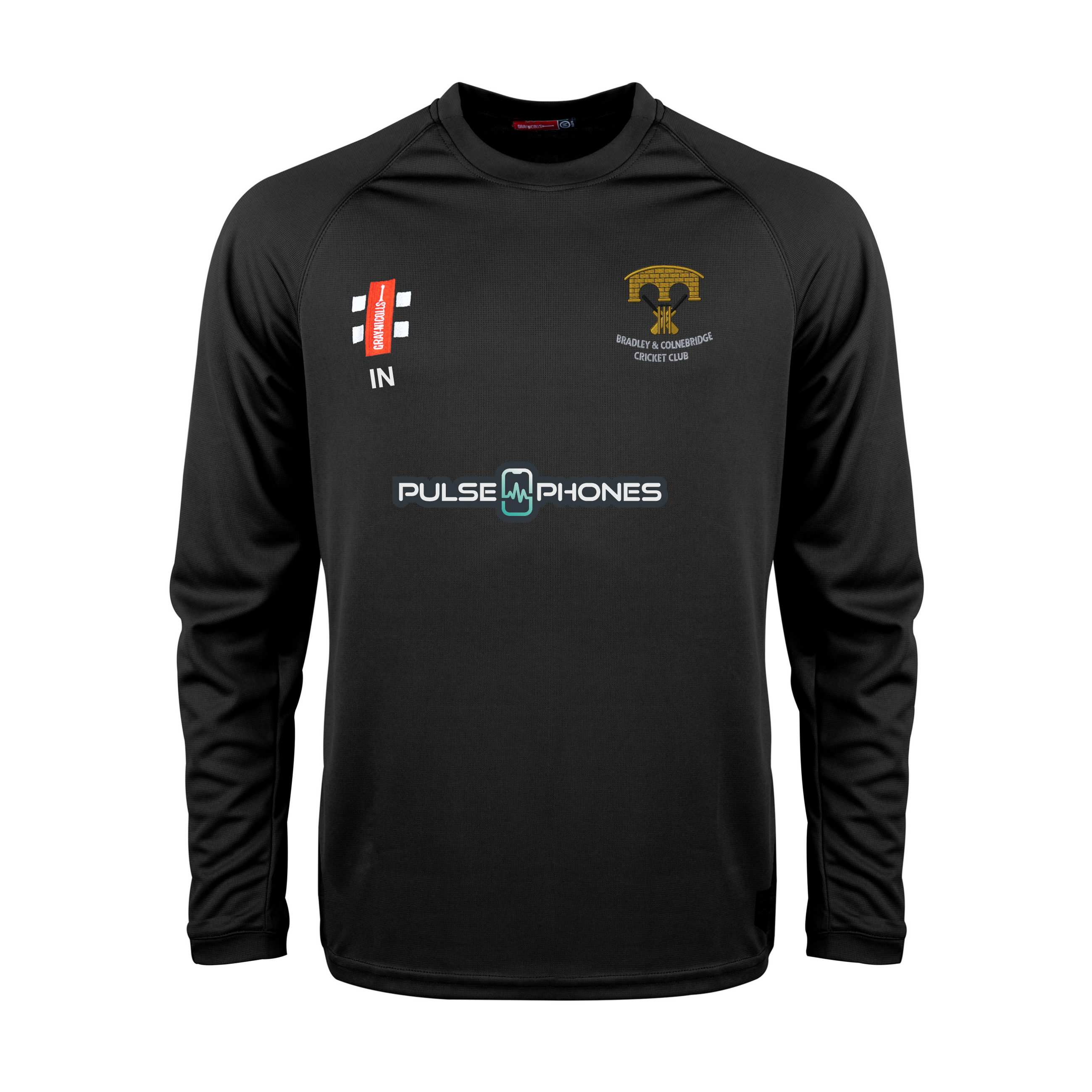 gray-nicolls-matrix-v2-maglia-manica-lunga-senior-bradley-colnebridge-cc-nero image 1