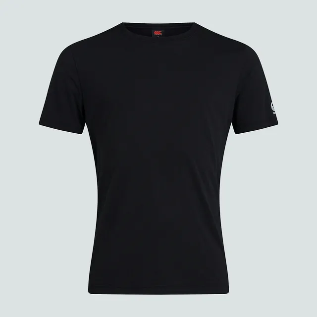 canterbury-club-plain-tee-t-shirt-uomo-nera-personalizzabile image 1