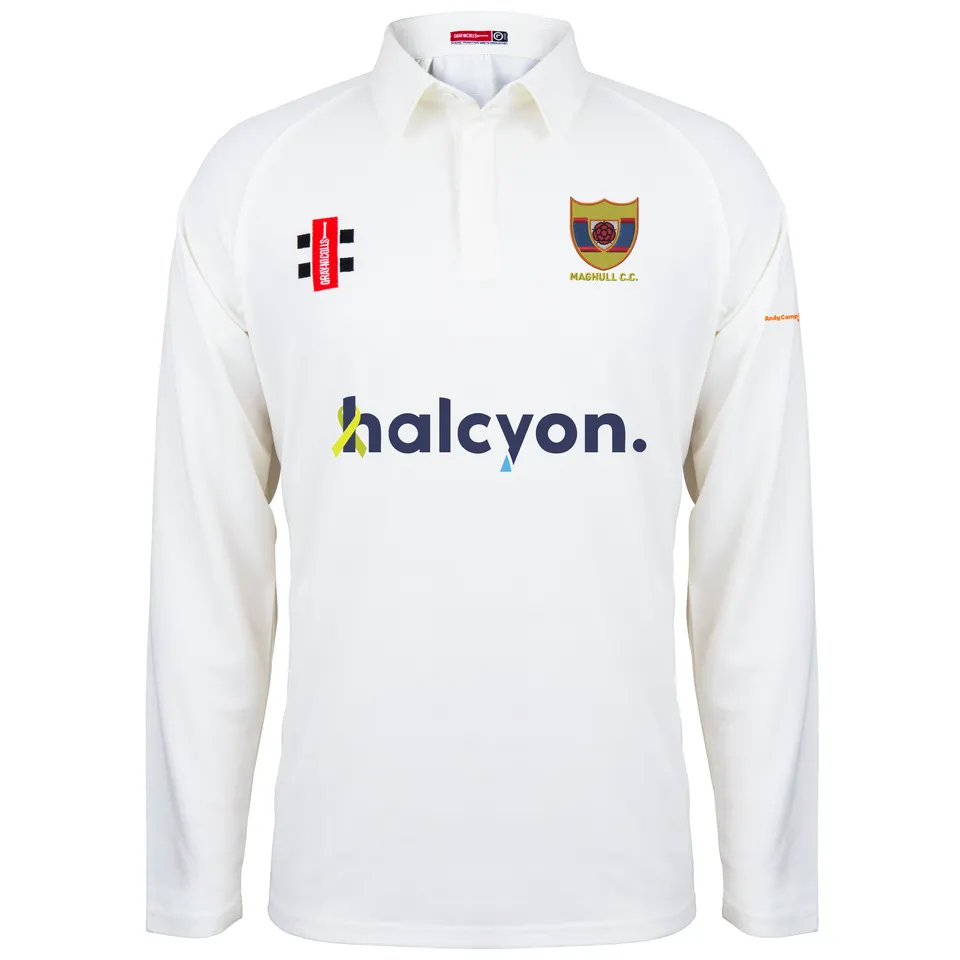 gray-nicolls-maghull-cc-matrix-v2-maglia-cricket-manica-lunga-junior-avorio image 1