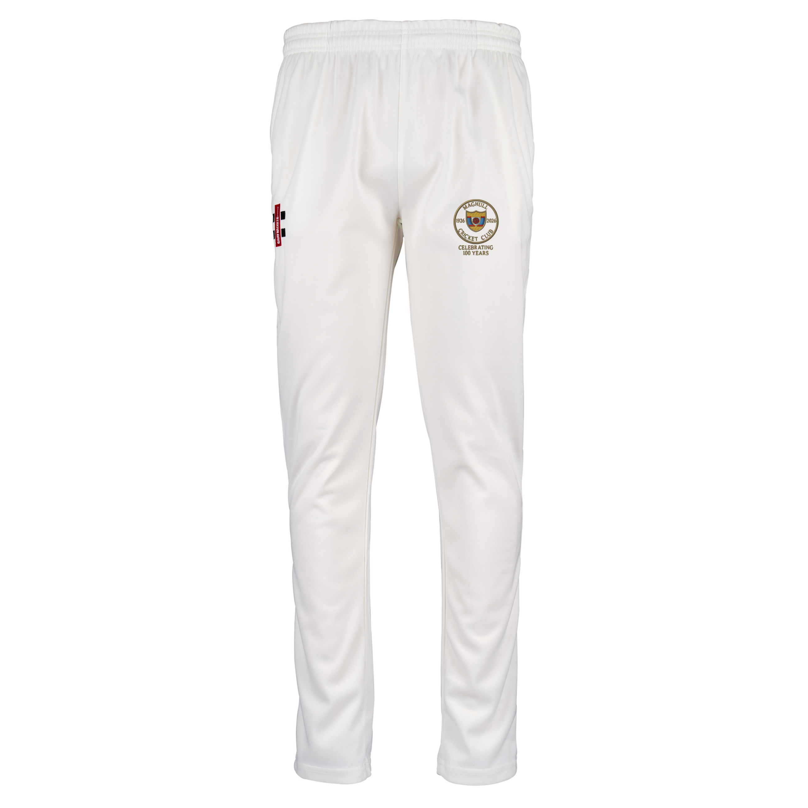 gray-nicolls-maghull-cc-senior-matrix-slim-fit-pantaloni-cricket-avorio-100th-ye image 1
