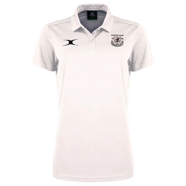 gilbert-rugby-somerset-referees-photon-ii-polo-donna-bianca-manica-corta image 1