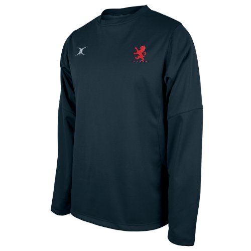 gilbert-rugby-london-scottish-f-c-top-warm-up-pro-uomo-blu-navy-scuro image 1