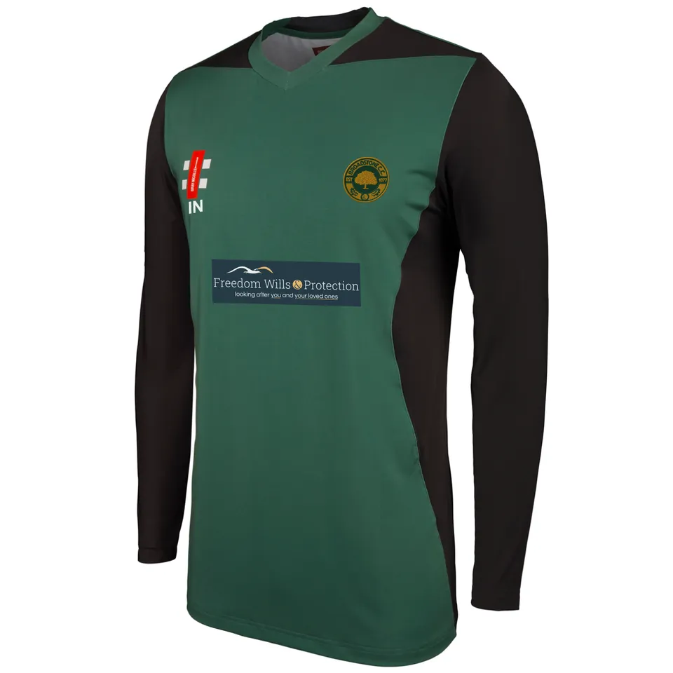 gray-nicolls-pro-performance-t20-maglia-cricket-broadstone-cc-junior-verde-nero- image 1