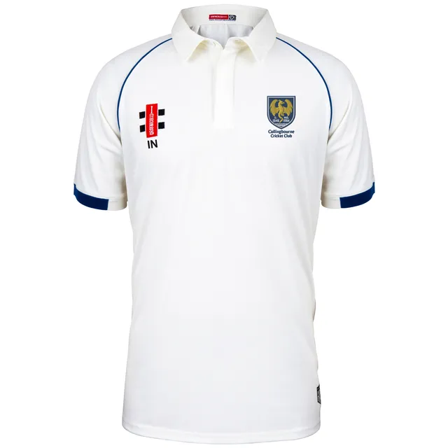 gray-nicolls-collingbourne-cc-matrix-v2-maglia-s-s-junior-avorio-navy image 1
