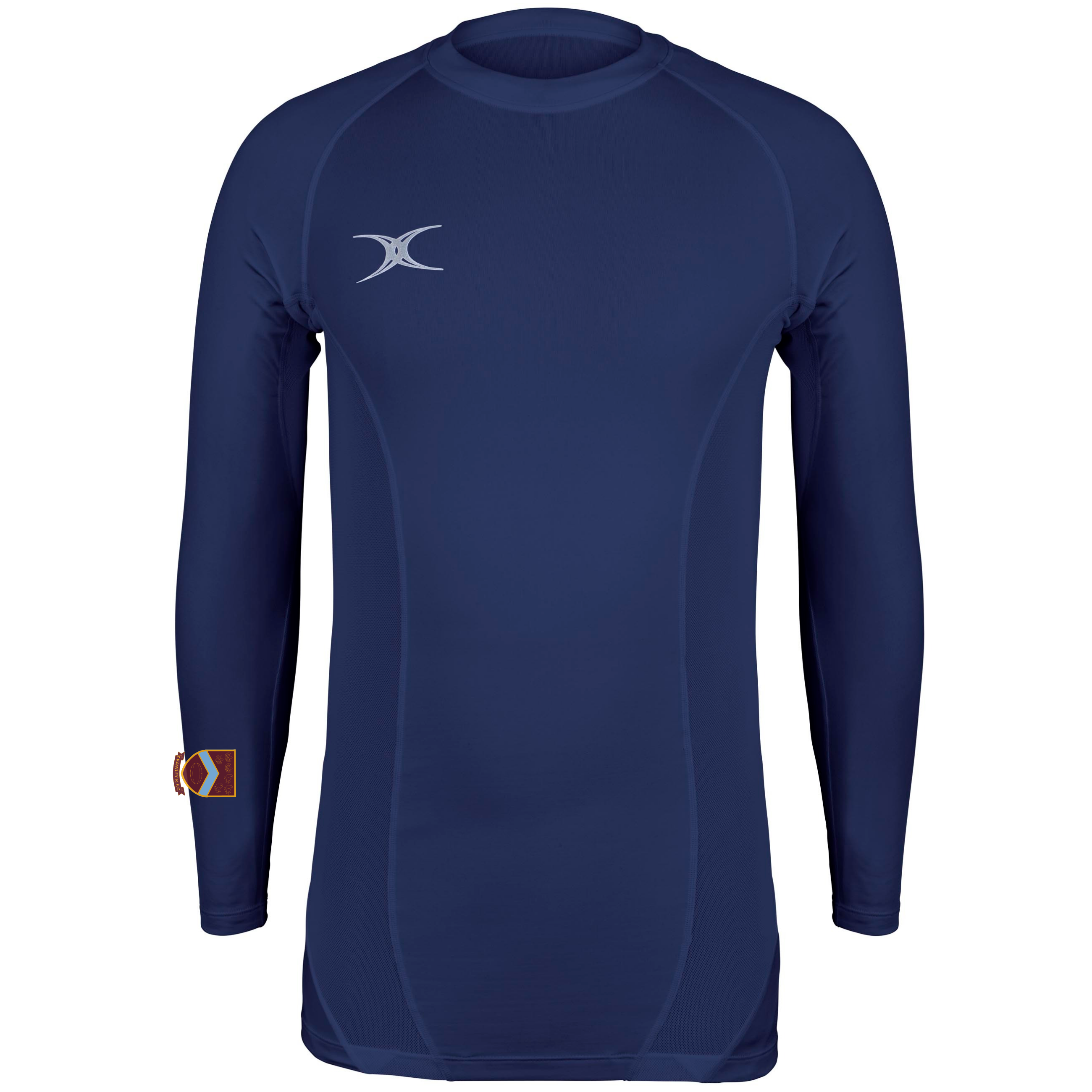 gilbert-rugby-atomic-x-ii-baselayer-top-senior-blu-navy-scuro-crawley-rfc image 1