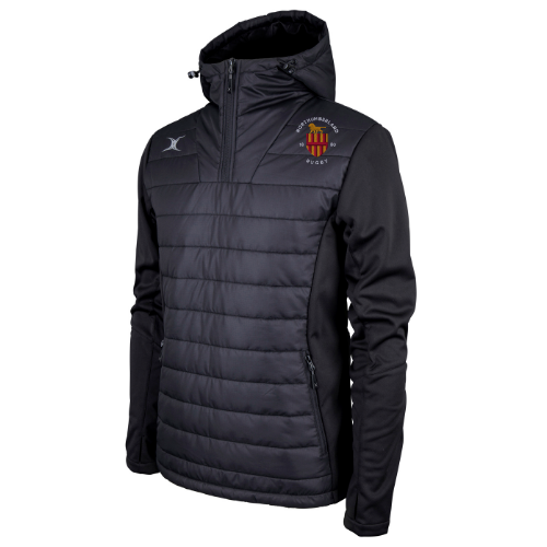 gilbert-rugby-pro-active-giacca-quarter-zip-uomo-northumberland-rfu-nera image 1