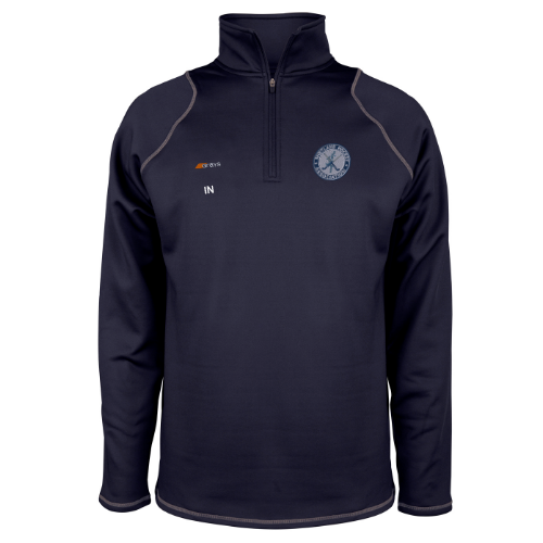 grays-quest-2-pile-1-4-zip-shetland-ha-senior-blu-navy image 1