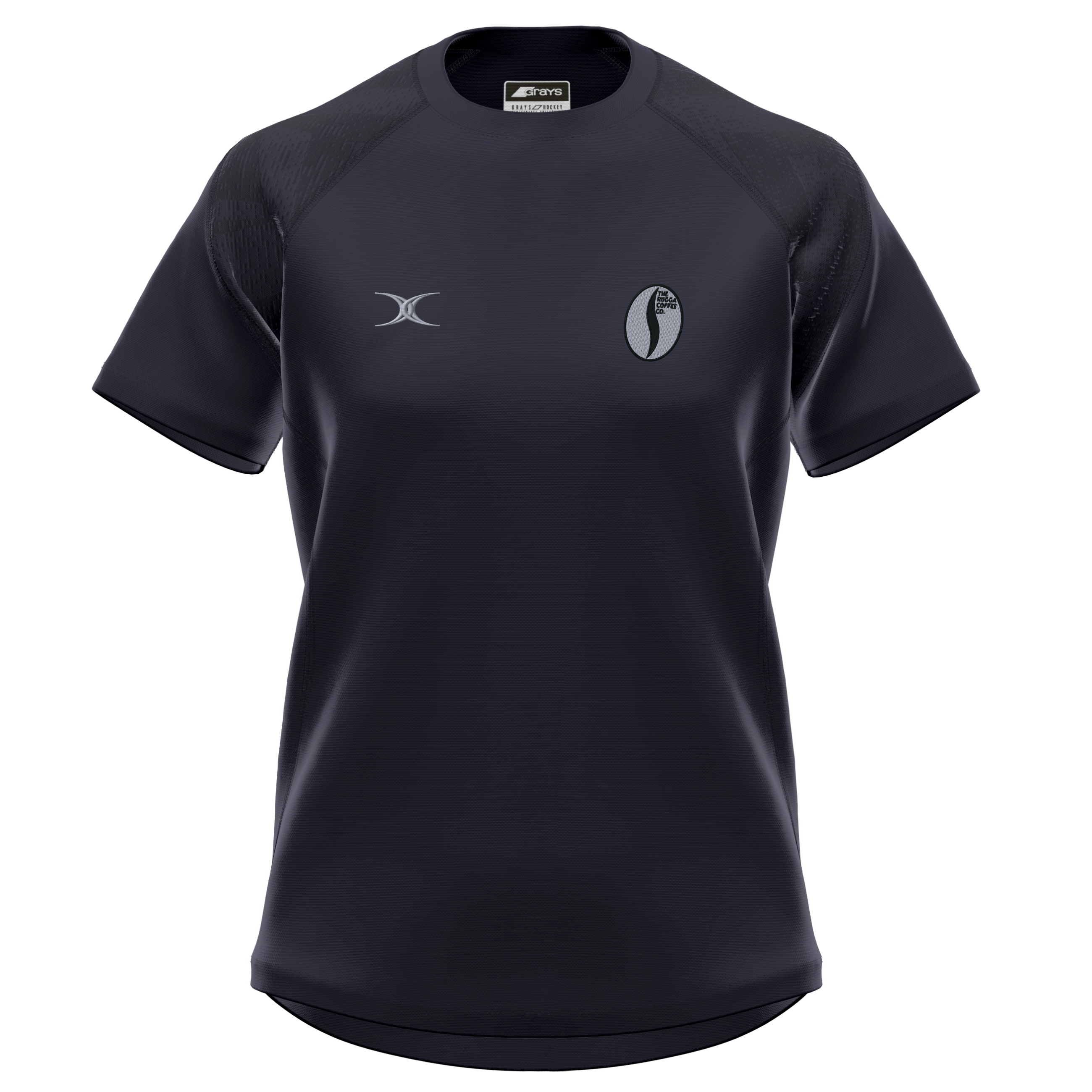 gilbert-rugby-rugga-coffee-gts-t-shirt-donna-manica-corta-nera image 1
