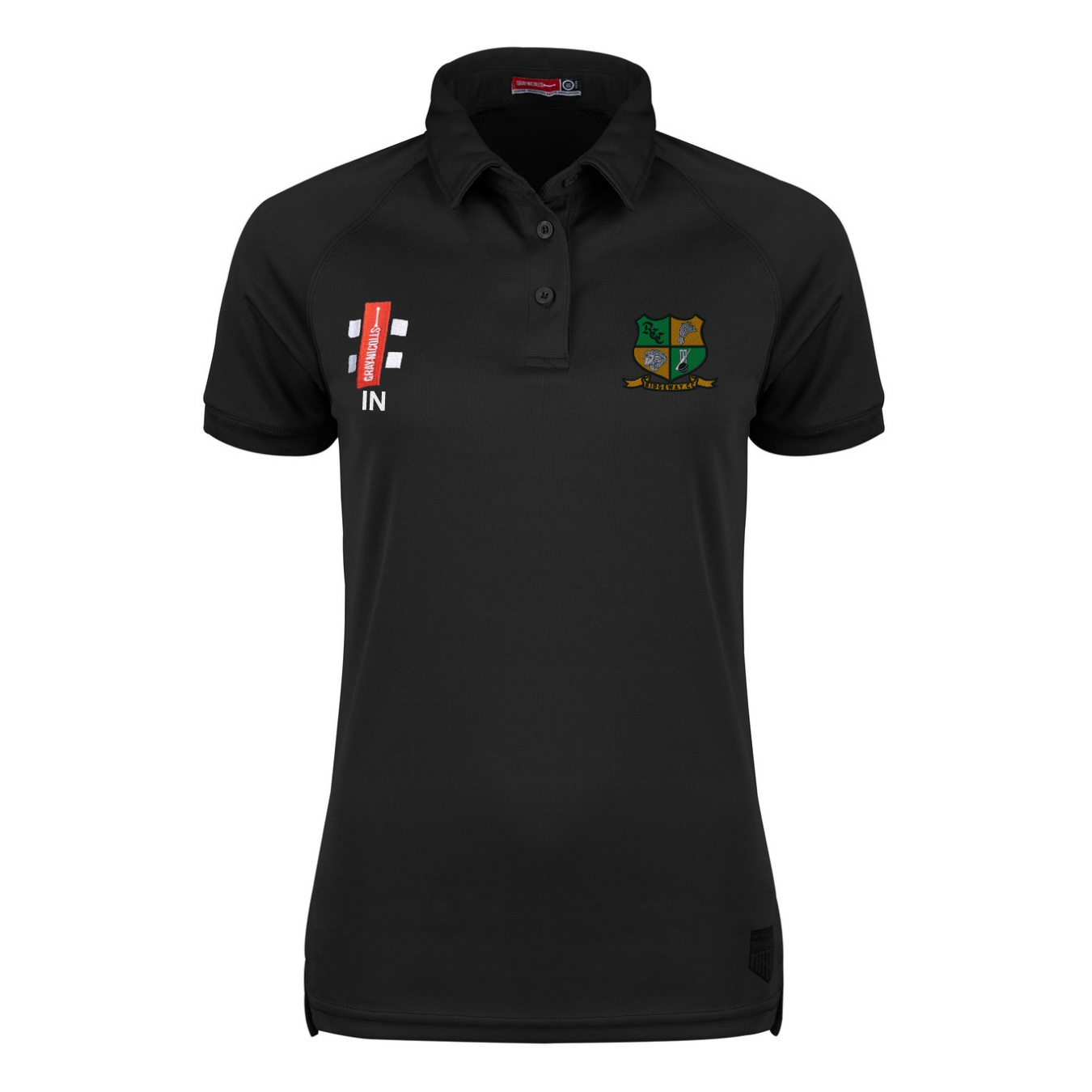 gray-nicolls-ridgeway-cc-donna-matrix-v2-polo-manica-corta-nera image 1